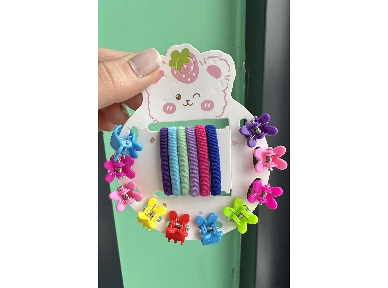 Karışık Renk Mandal Ve Havlu Toka Set