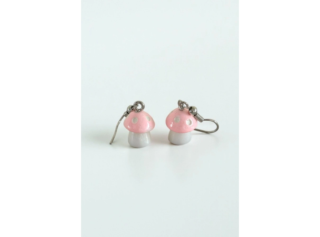 Karışık Renk Mantar Figürlü Çocuk Küpe (Çift)