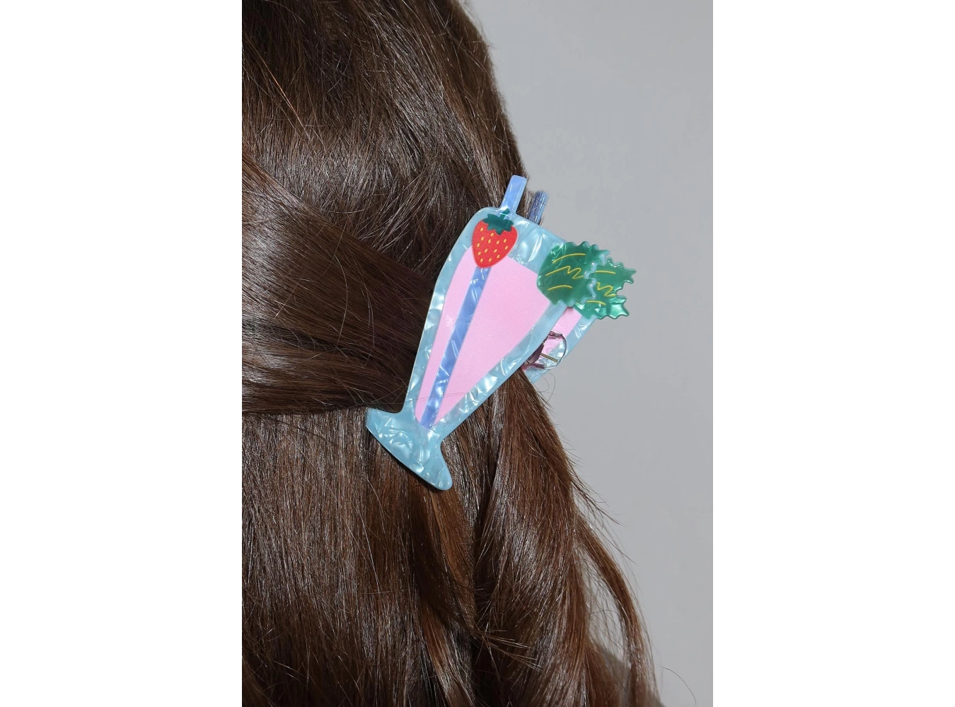 Karışık Renk Milkshake Figürlü Kemik Mandal Toka