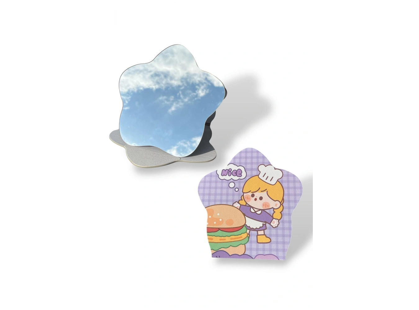 Karışık Renk Nice Yazılı Çocuk Figürlü Masa Aynası