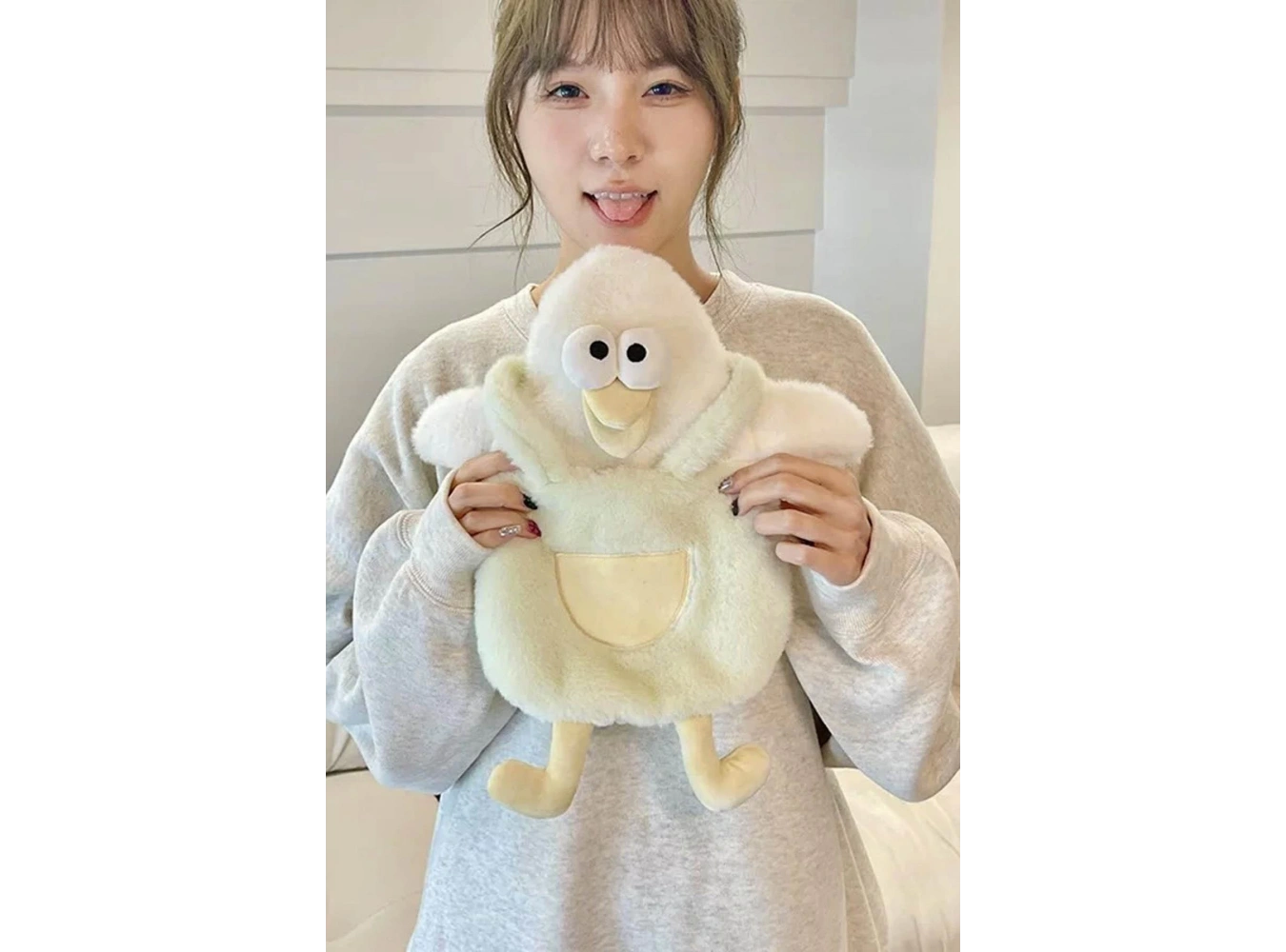 Karışık Renk Ördek Figürlü Peluş Sıcak Su Torbası