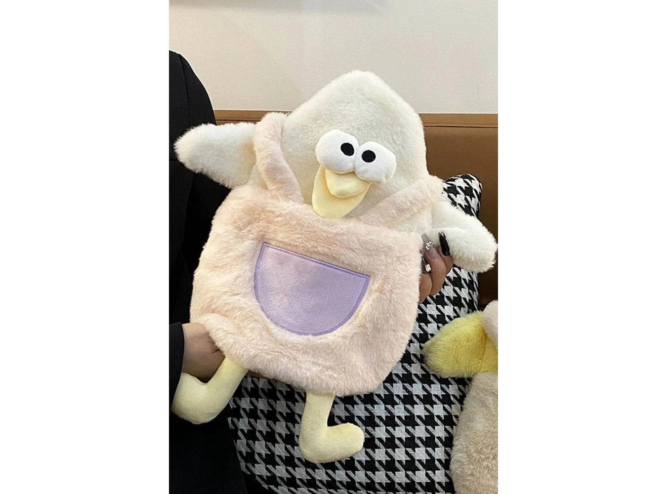 Karışık Renk Ördek Figürlü Peluş Sıcak Su Torbası