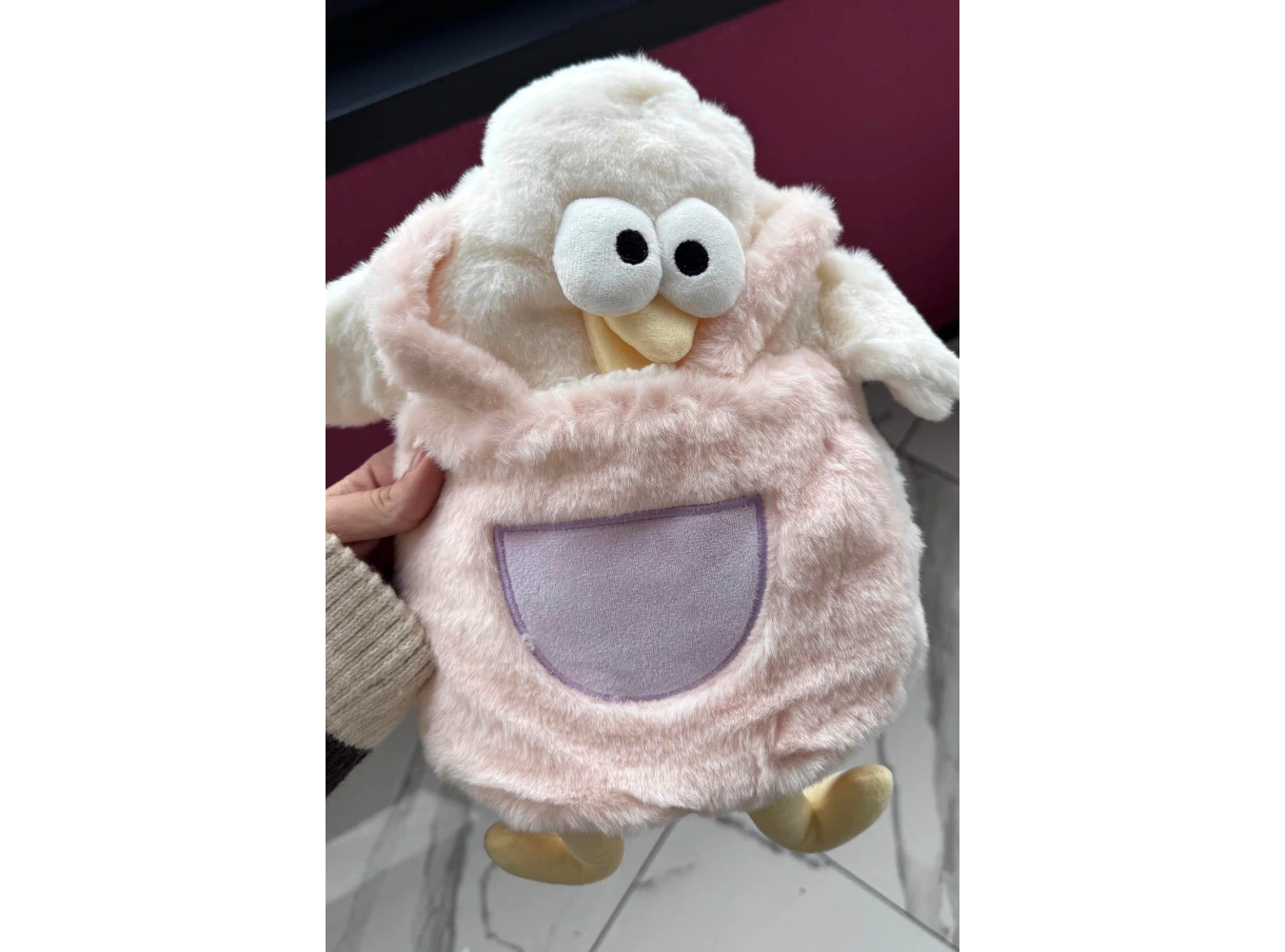 Karışık Renk Ördek Figürlü Peluş Sıcak Su Torbası