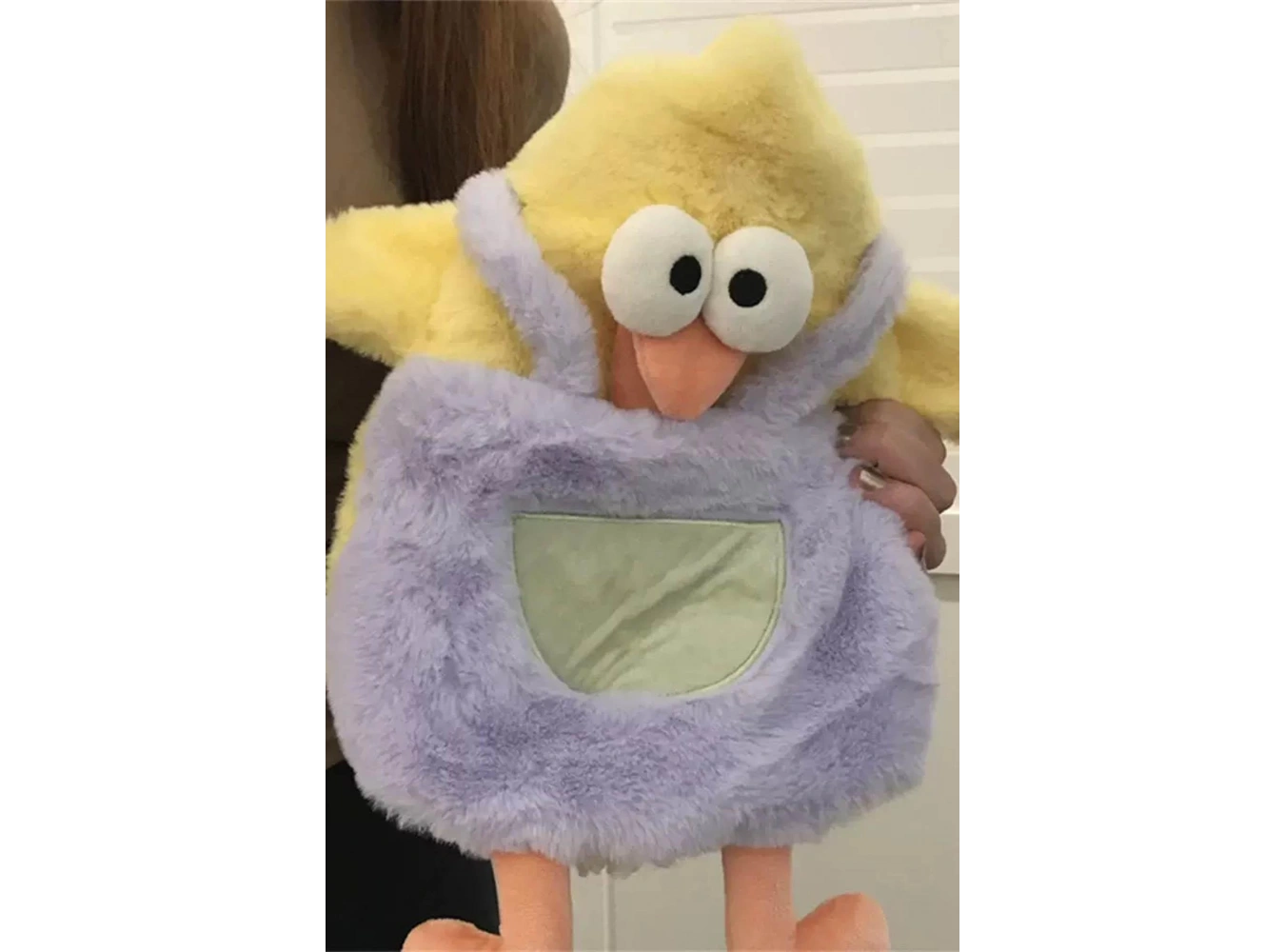 Karışık Renk Ördek Figürlü Peluş Sıcak Su Torbası