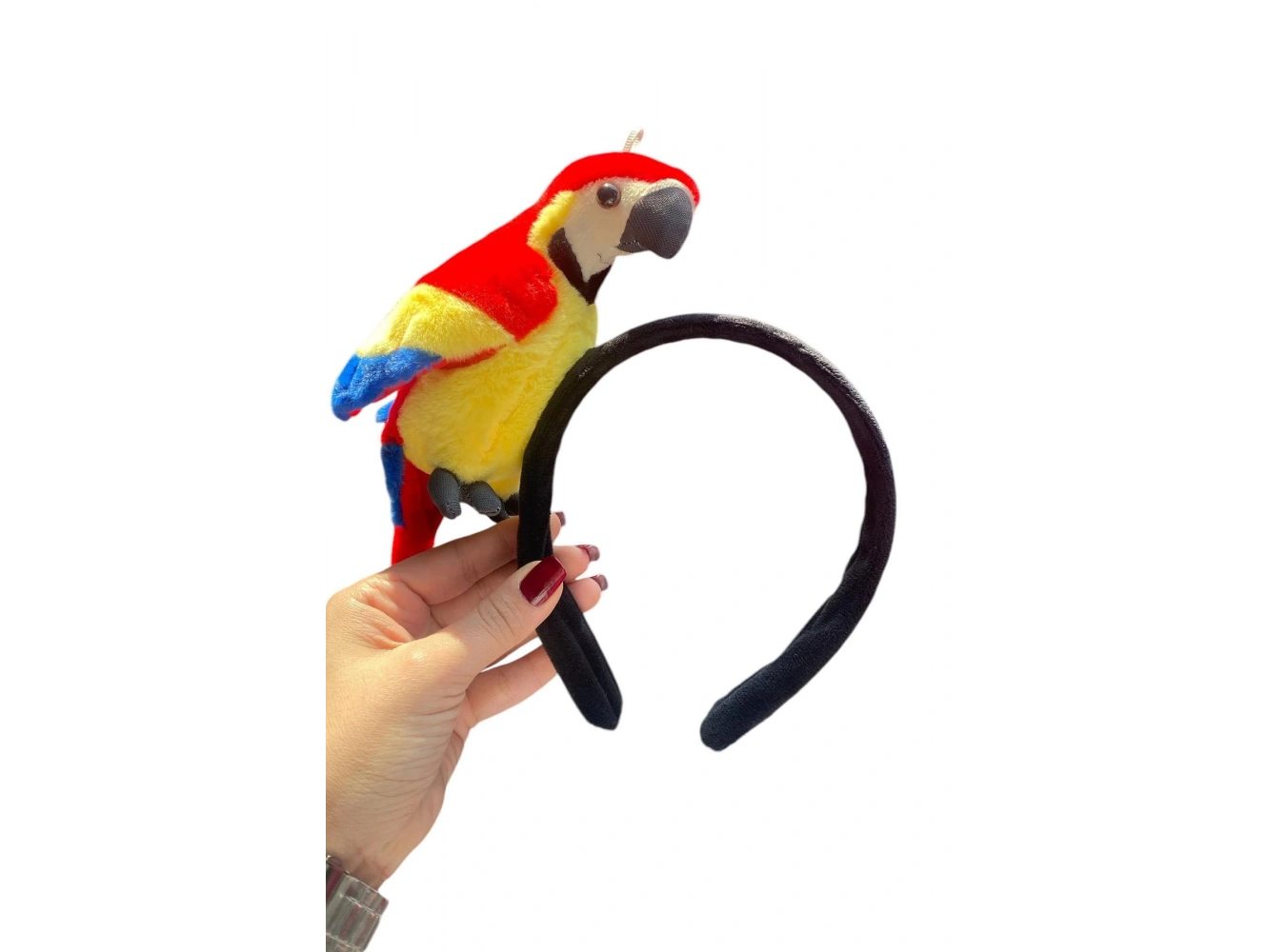 Karışık Renk Papağan Figürlü Taç