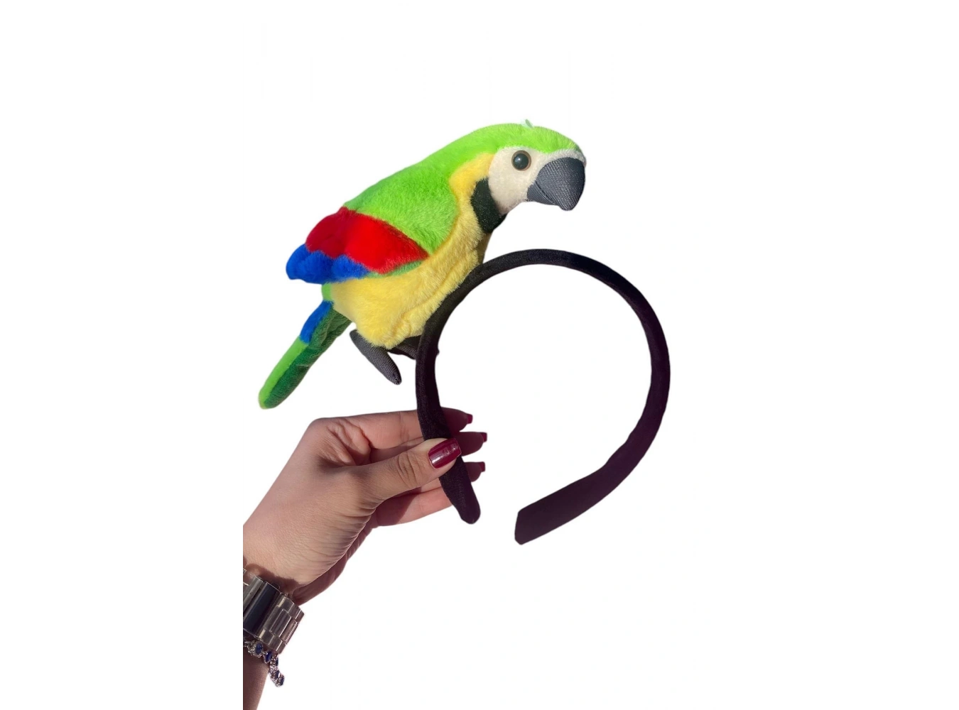 Karışık Renk Papağan Figürlü Taç