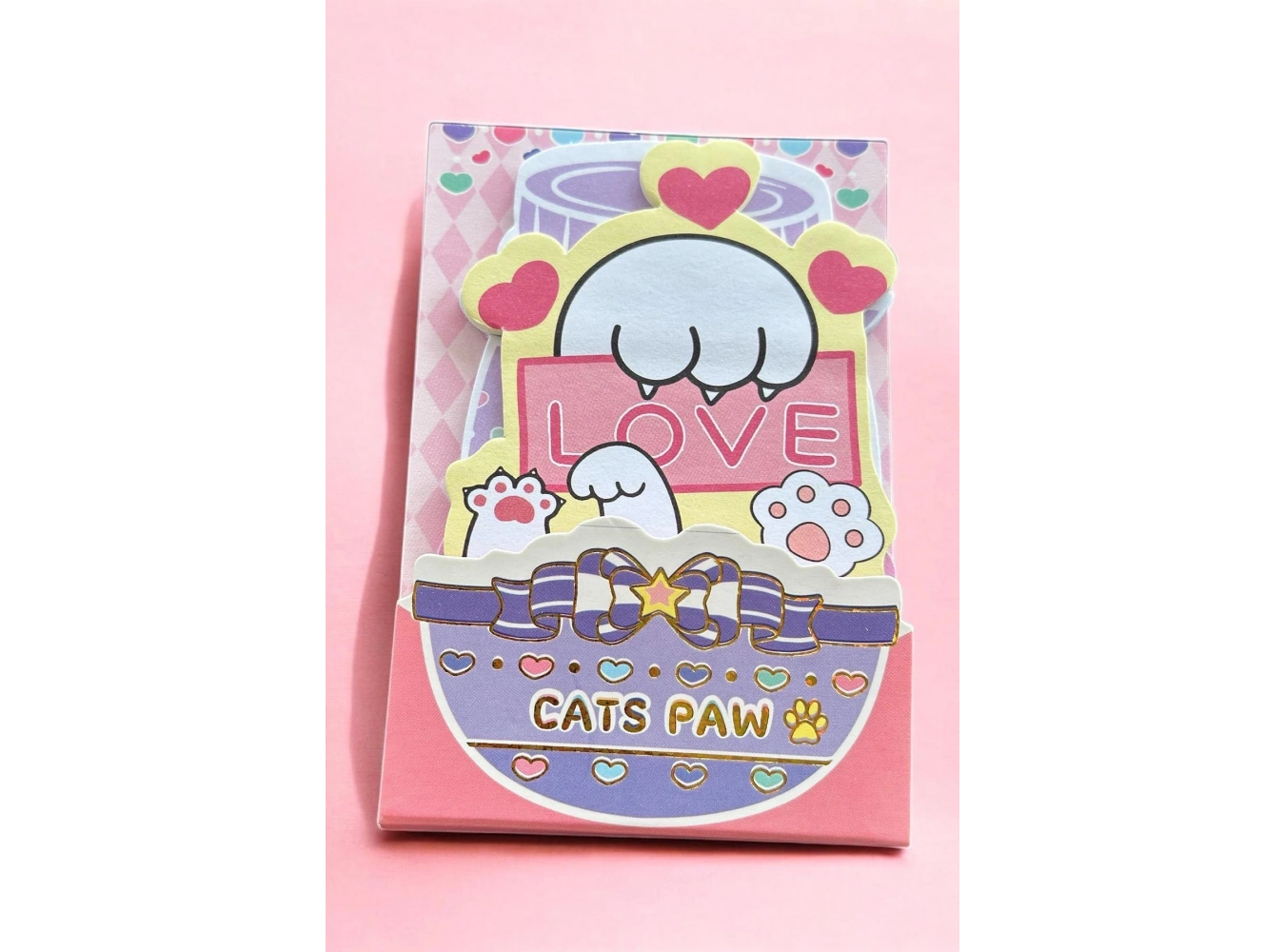 Karışık Renk Pati Figürlü Yapışkanlı Not Kağıdı