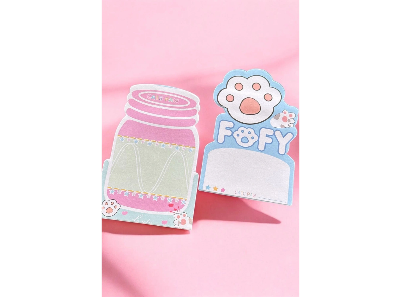 Karışık Renk Pati Figürlü Yapışkanlı Not Kağıdı