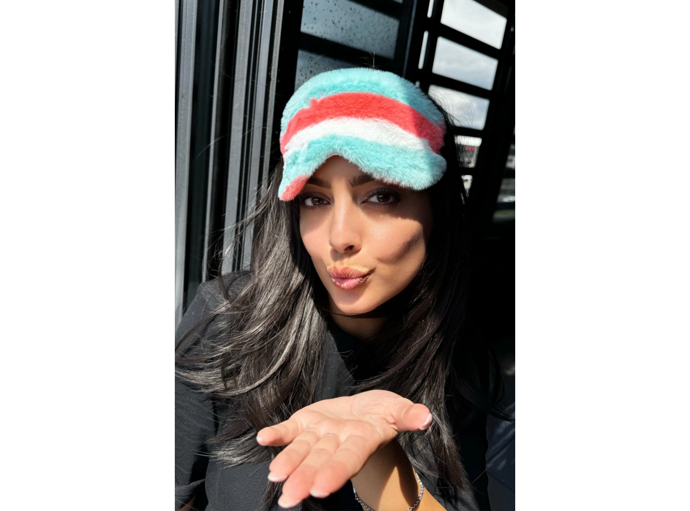 Karışık Renk Peluş Uyku Bandı