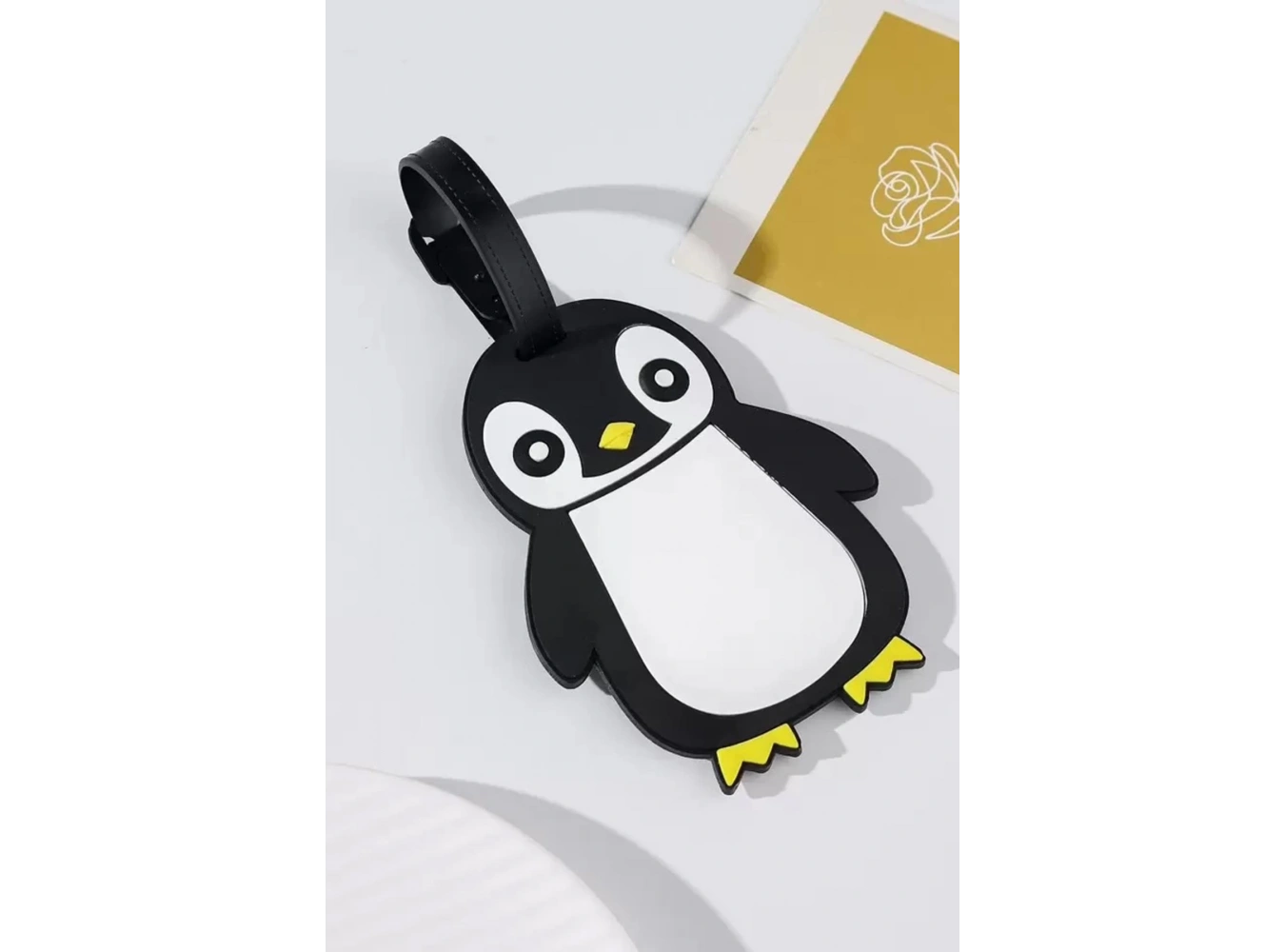 Karışık Renk Penguen Figürlü Bavul Kartlığı