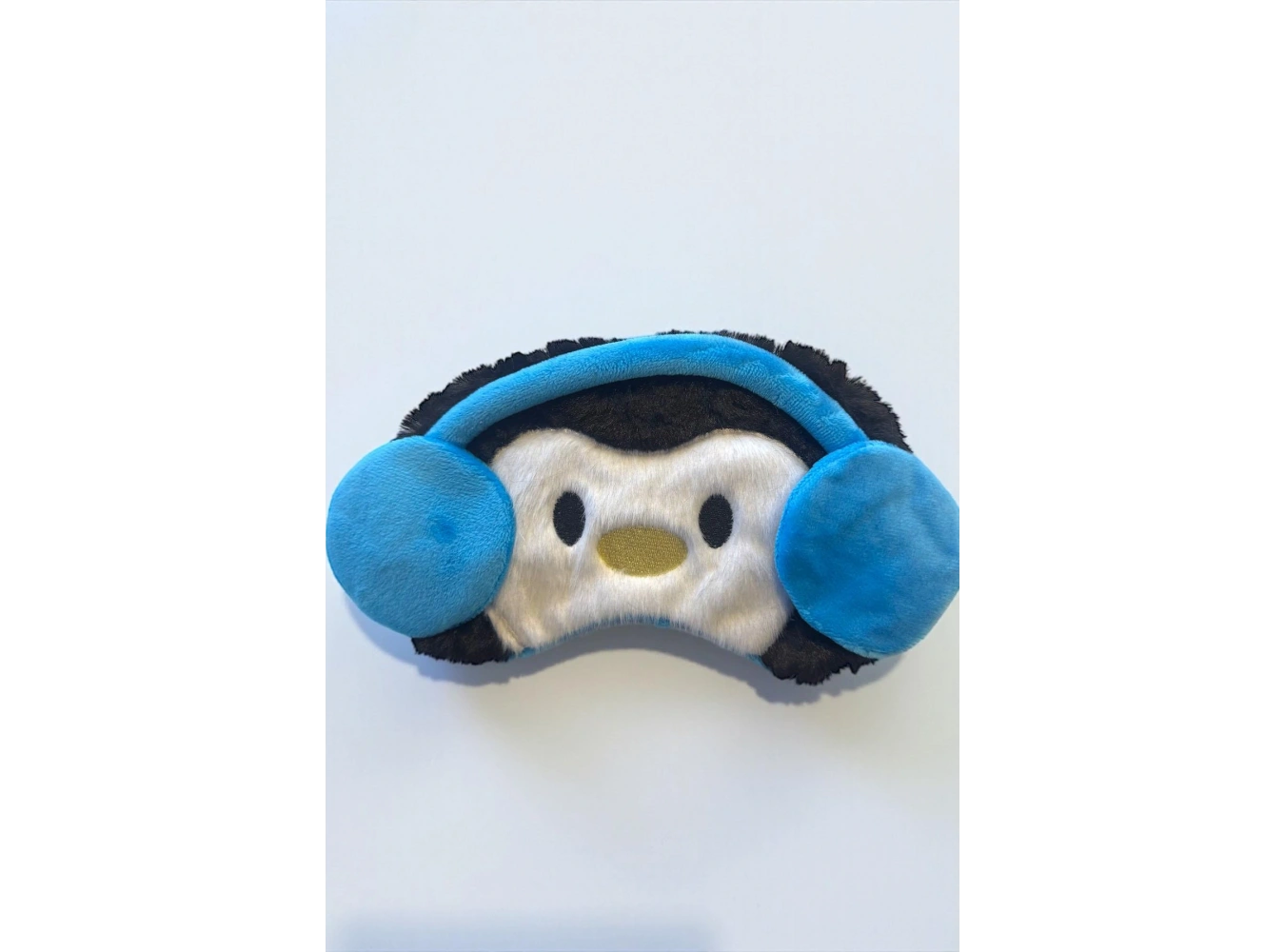 Karışık Renk Penguen Figürlü Peluş Uyku Bandı