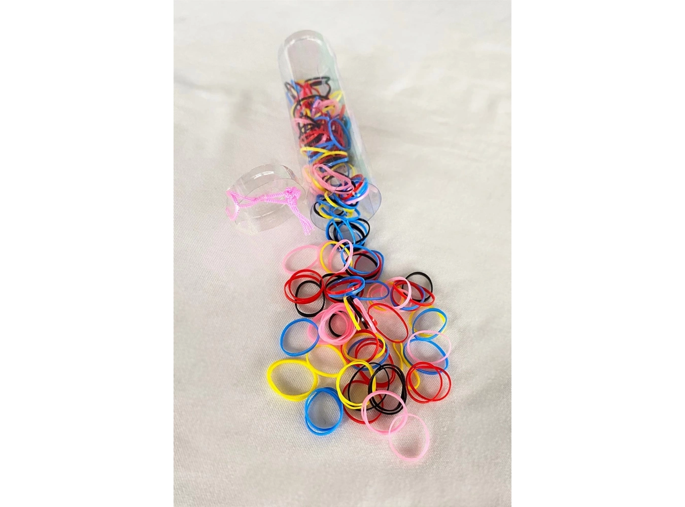 Karışık Renk Perma Paket Lastik Toka