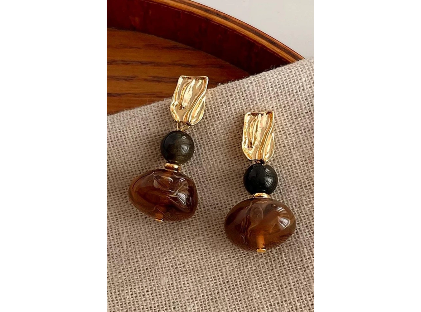 Karışık Renk Sallantılı Küpe (Çift)