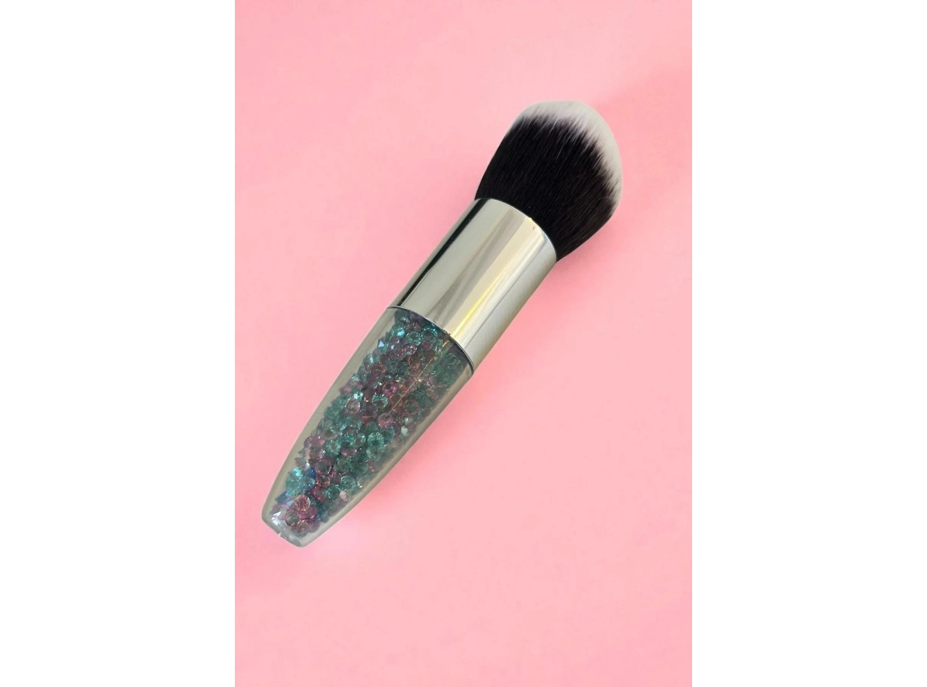 Karışık Renk Taş Detaylı Allık Fırçası