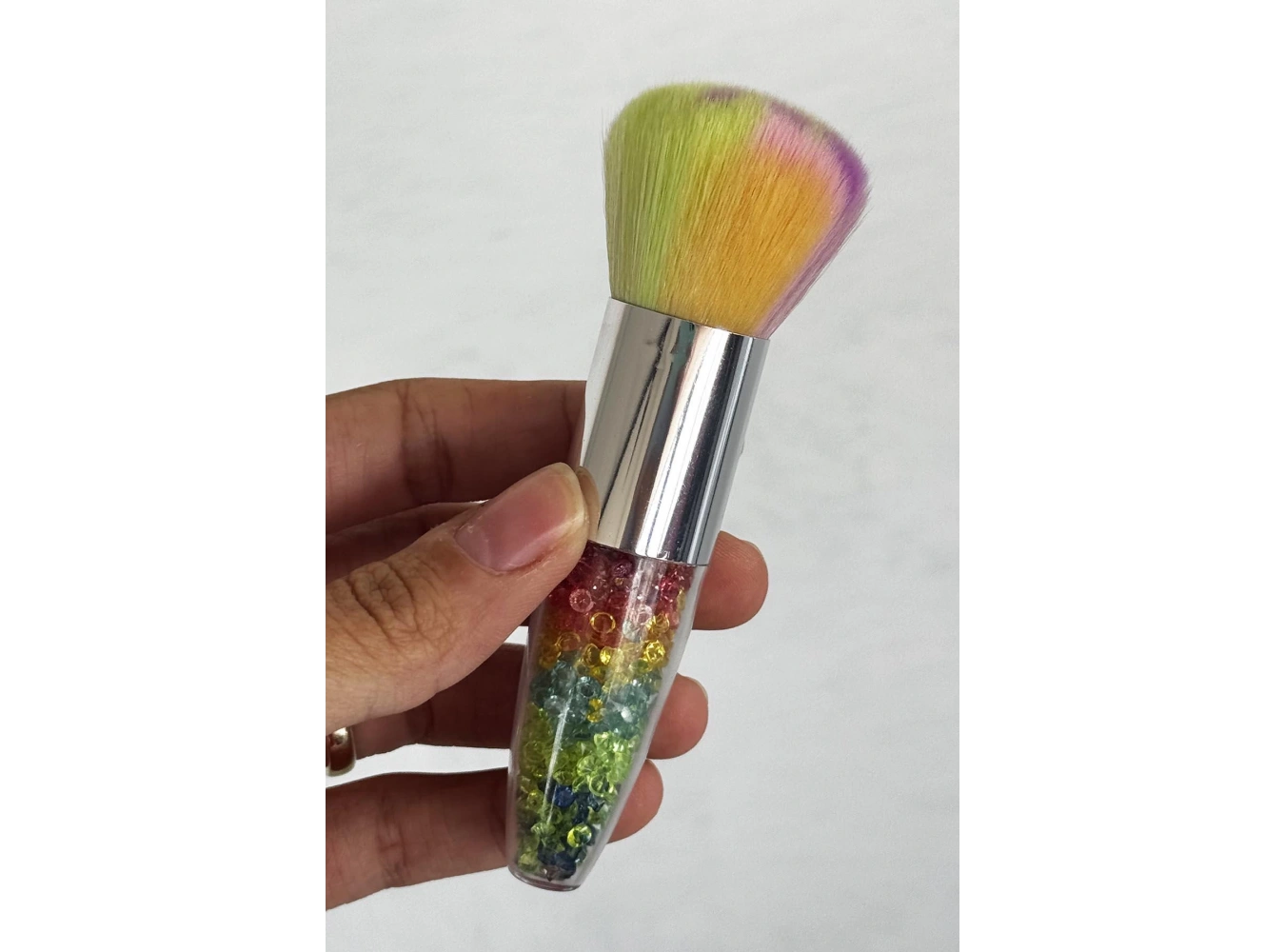 Karışık Renk Taş Detaylı Allık Fırçası