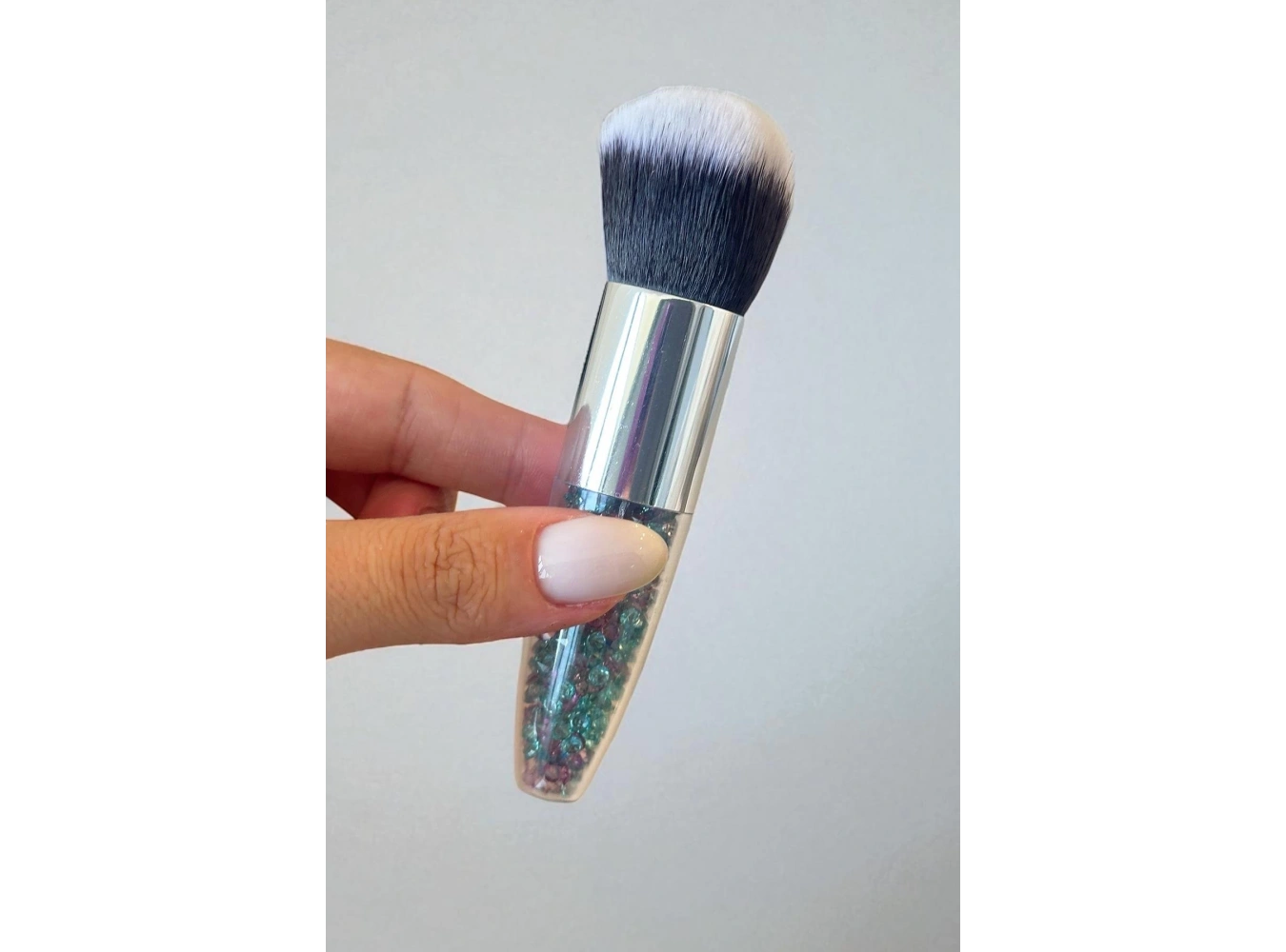 Karışık Renk Taş Detaylı Allık Fırçası