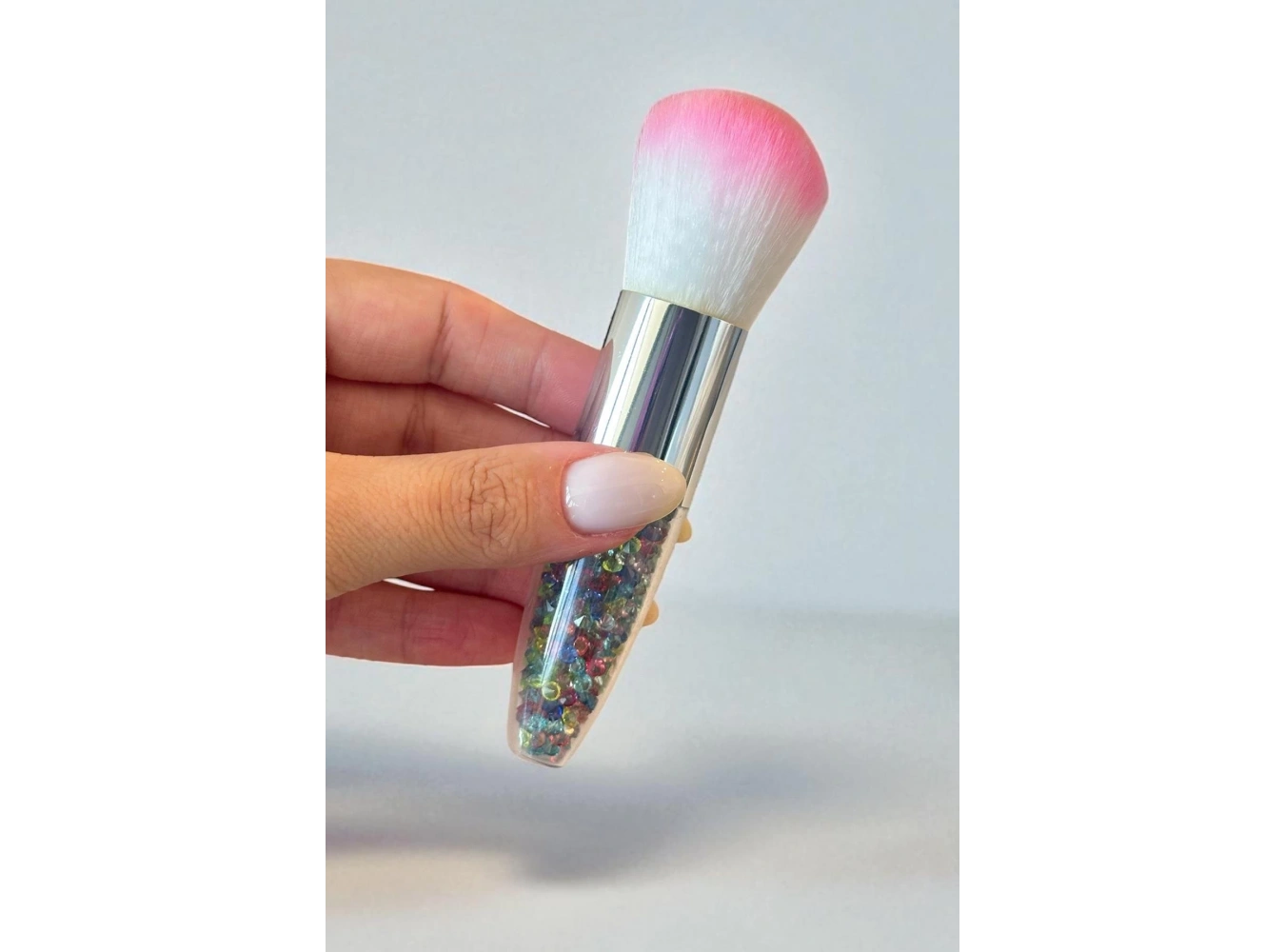 Karışık Renk Taş Detaylı Allık Fırçası