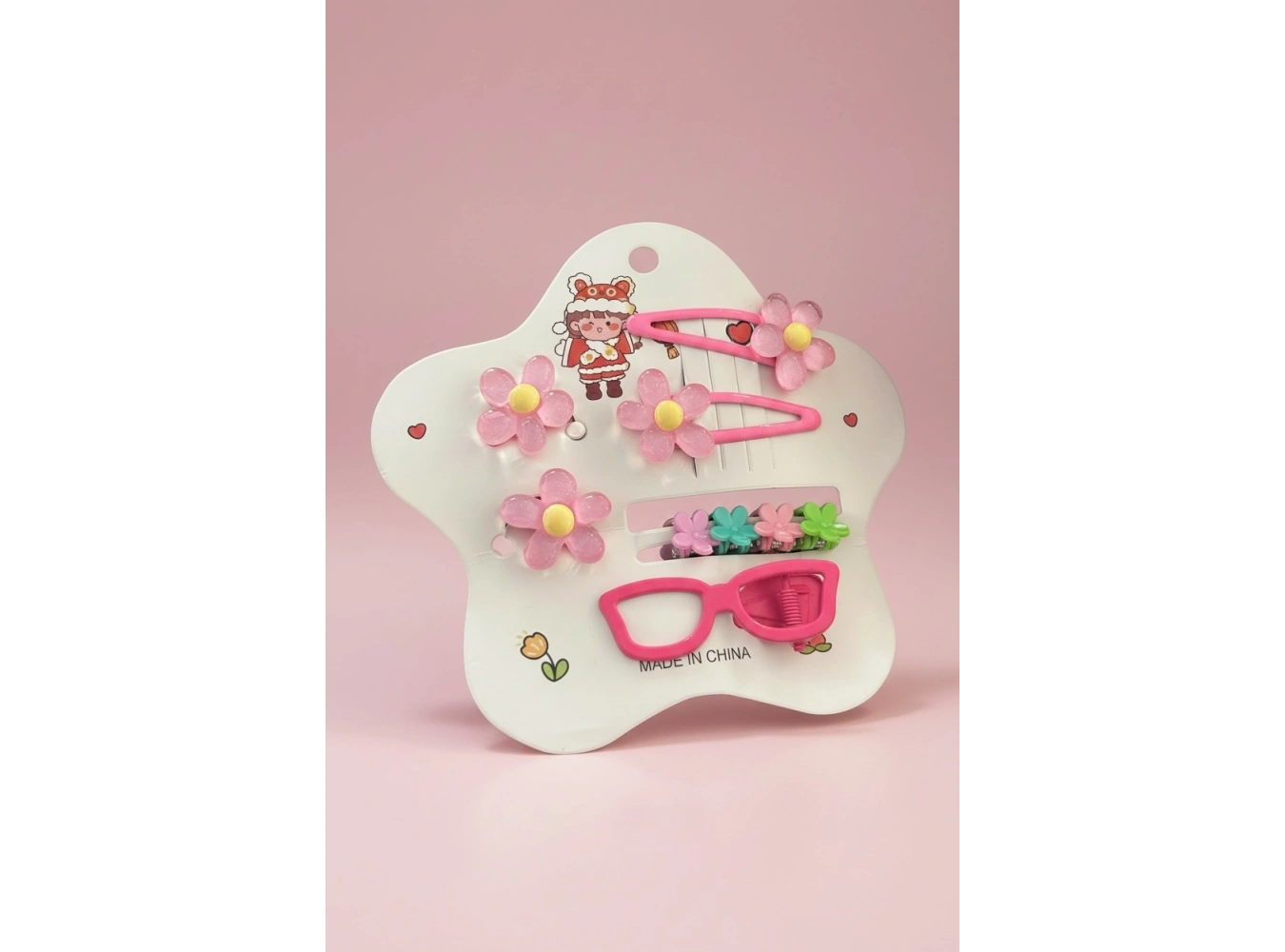 Karışık Renk Toka Ve Yan Toka Set