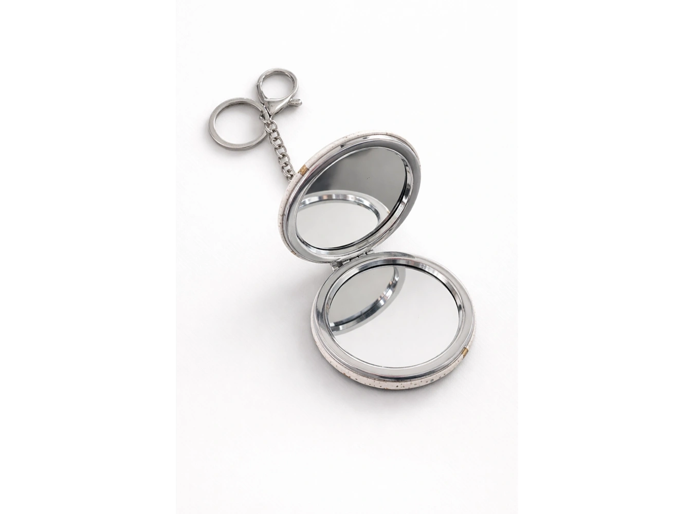 Karışık Renk Tüy Figürlü Cep Aynası