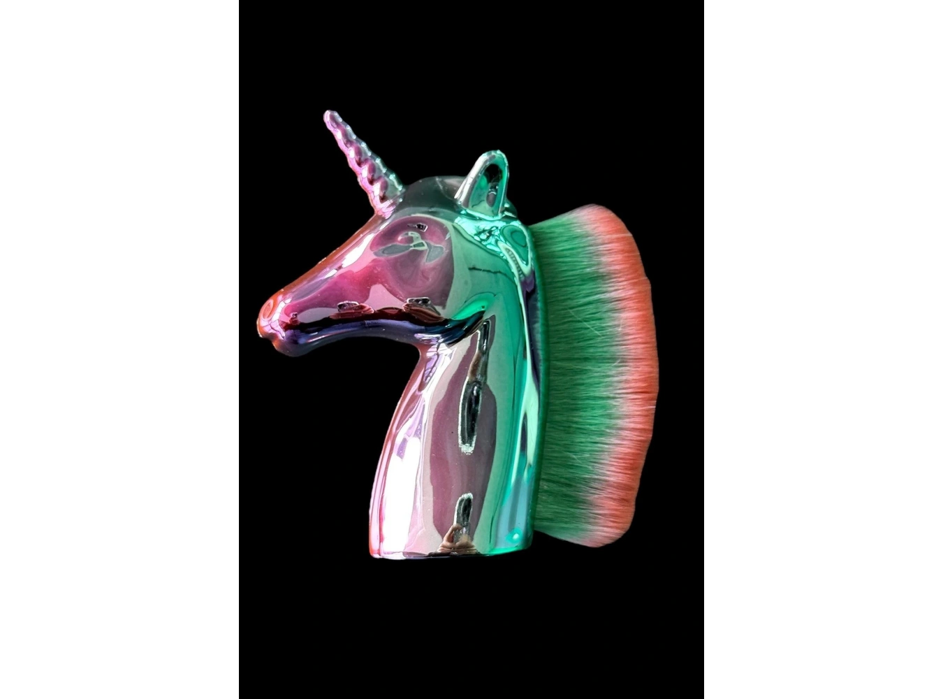 Karışık Renk Unicorn Figürlü Allık/Makyaj Fırçası