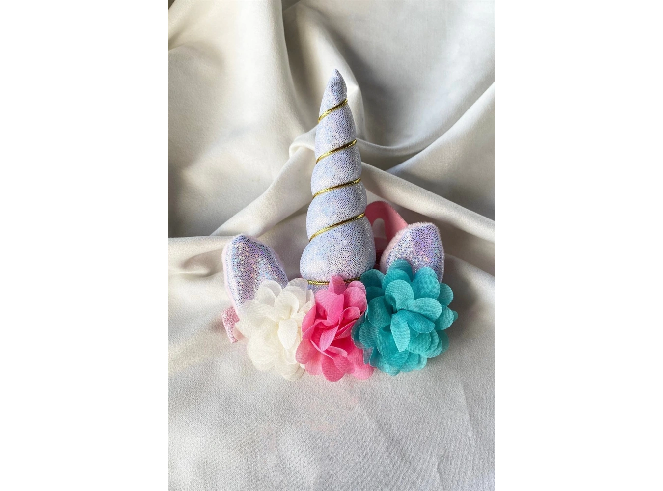 Karışık Renk Unicorn Figürlü Çocuk Saç Bandı