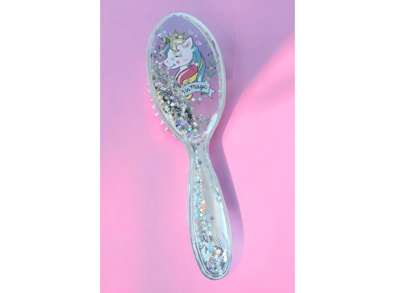 Karışık Renk Unicorn Figürlü Sim Detaylı Saç Fırçası/ Tarak