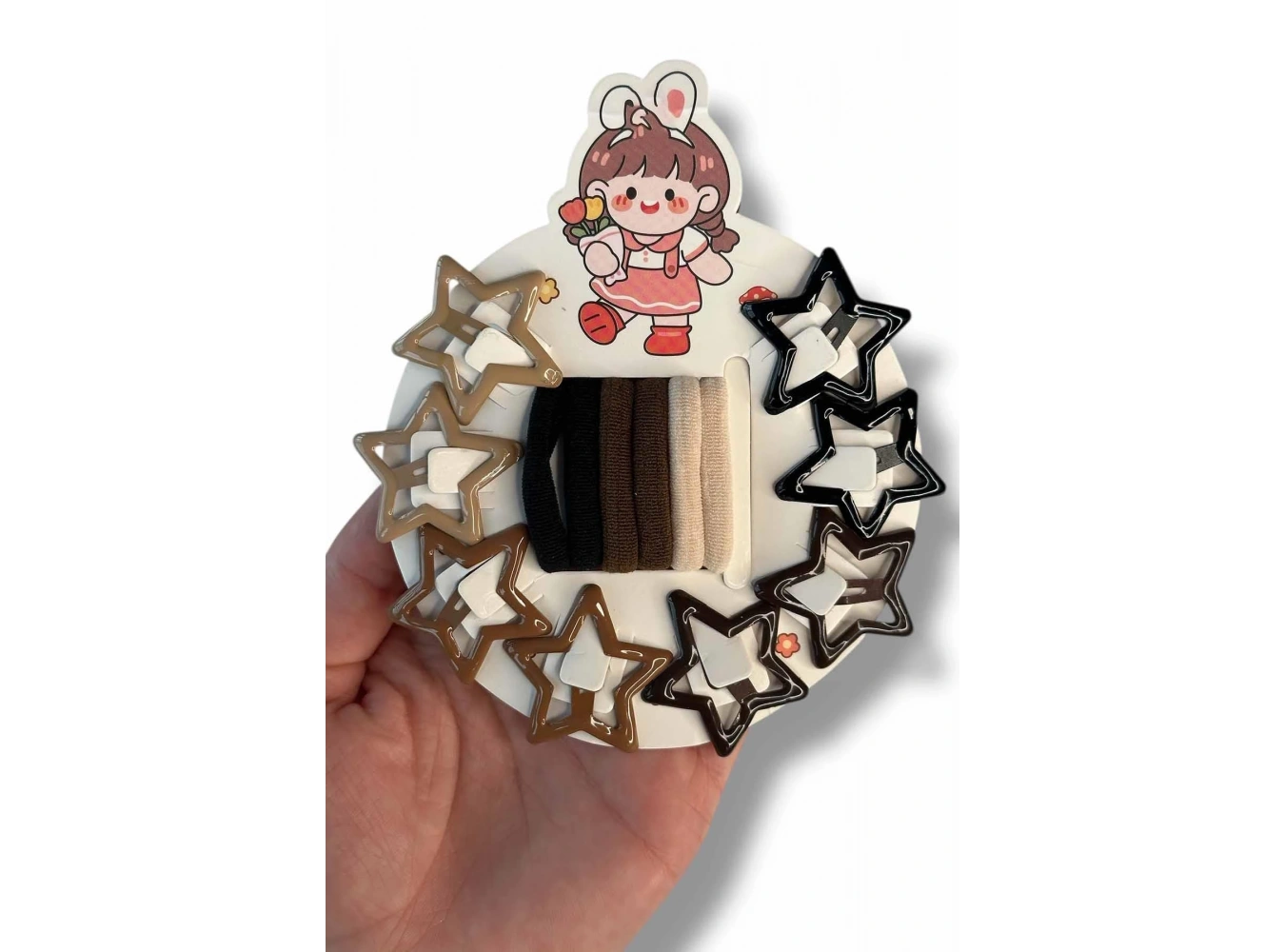 Karışık Renk Yan Ve Lastik Toka Set