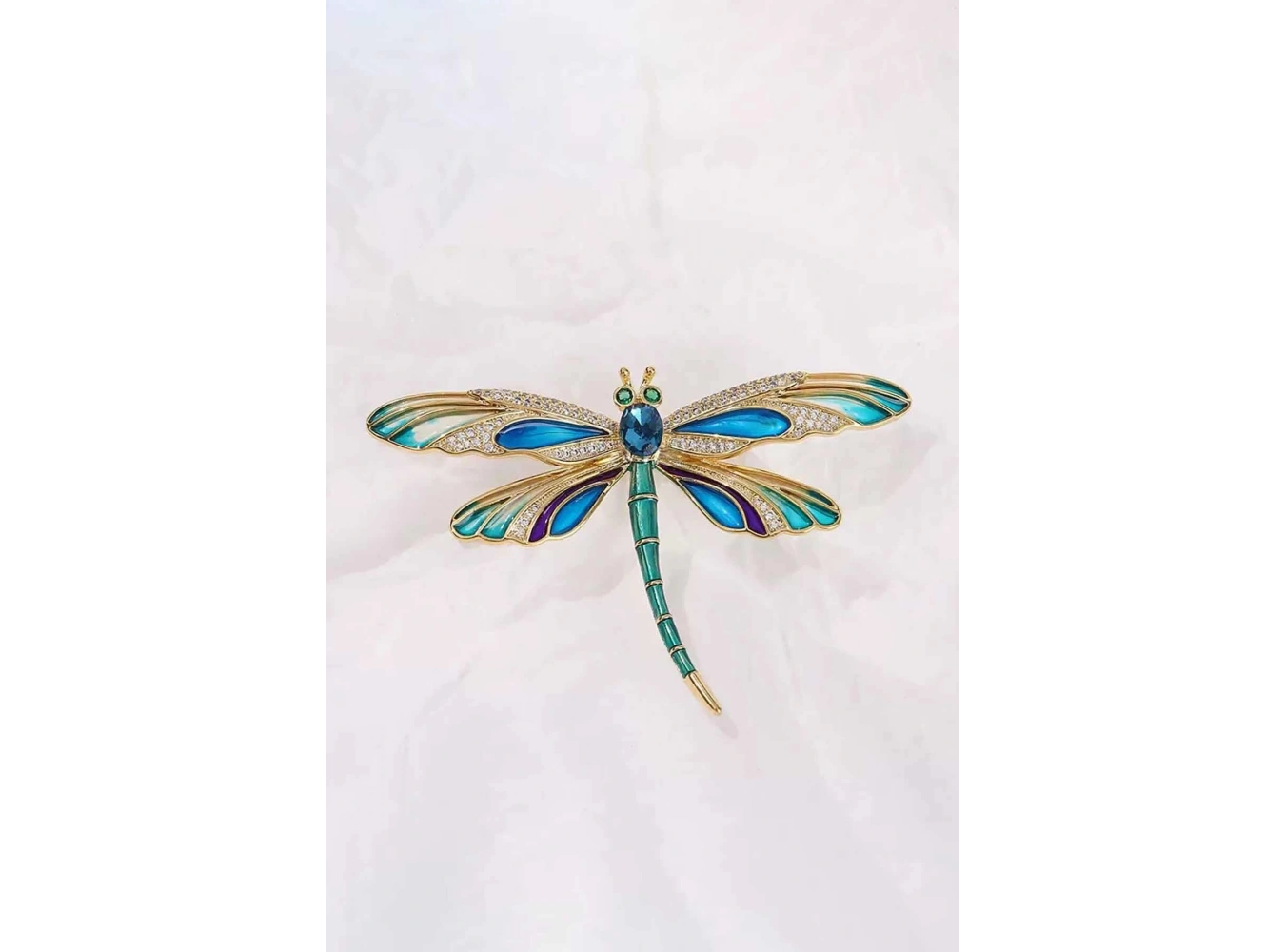 Karışık Renk Yusufcuk Figürlü Broş