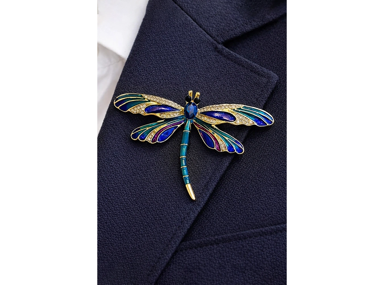 Karışık Renk Yusufcuk Figürlü Broş