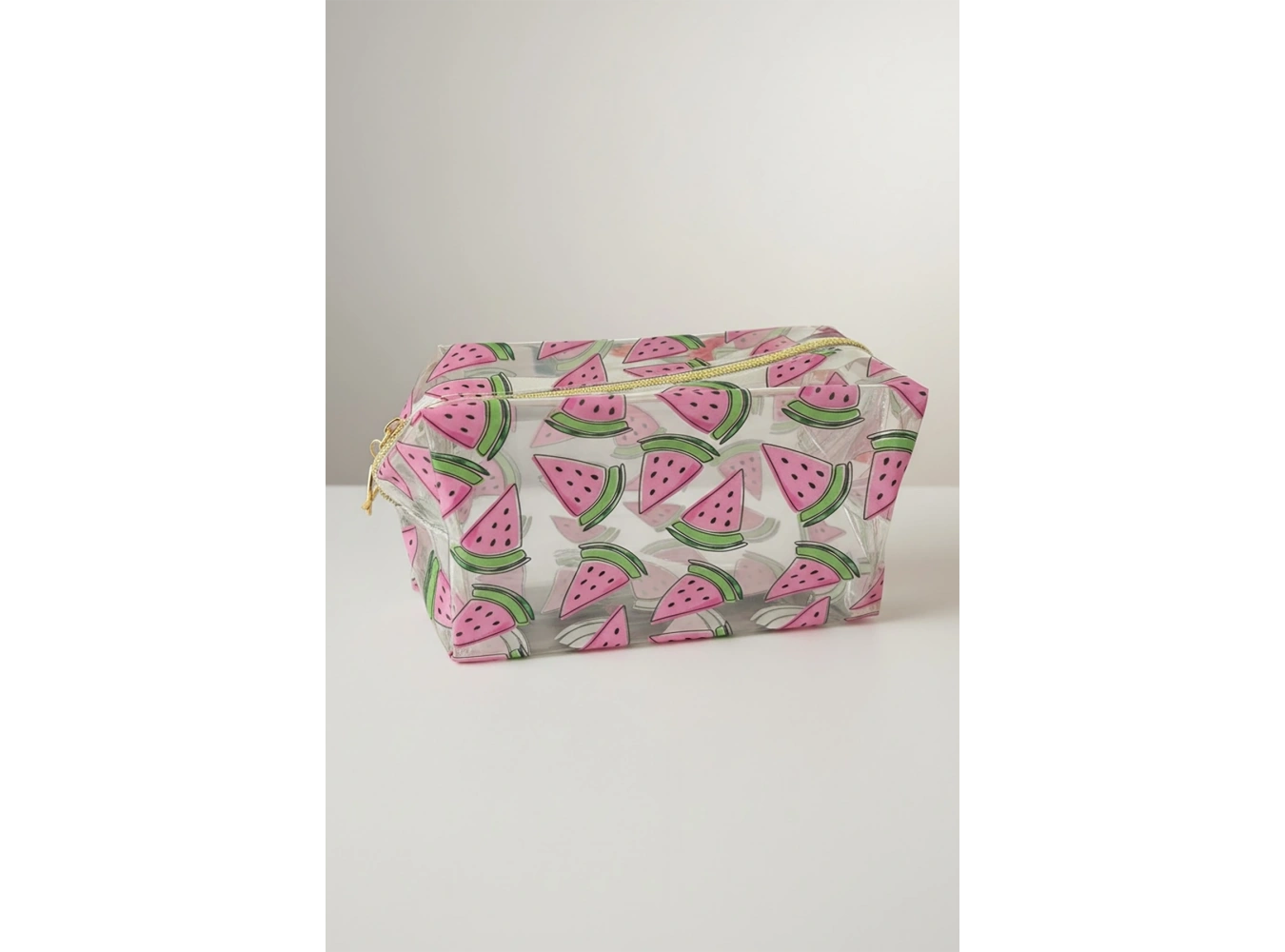 Karpuz Figürlü Şeffaf Makyaj Çantası