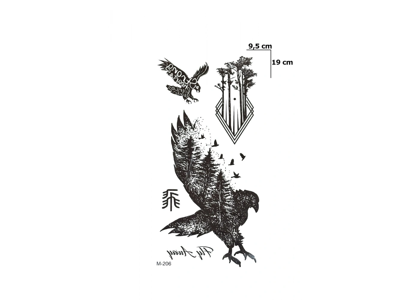 Kartal Dövme Geçici Tattoo