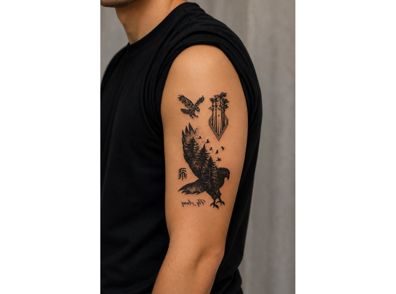Kartal Dövme Geçici Tattoo