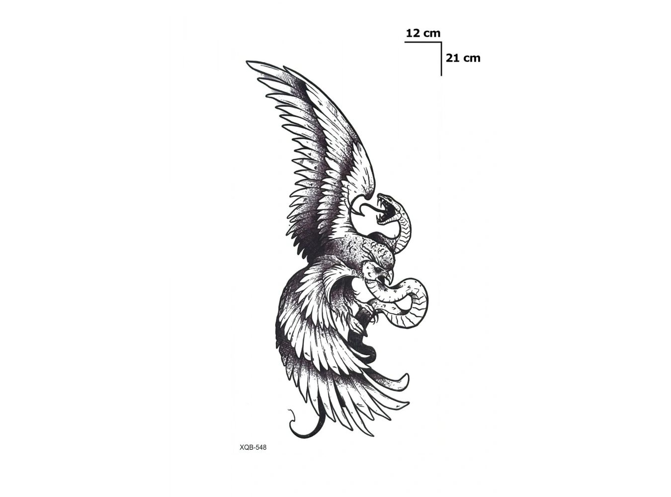 Kartal Ve Yılan Geçici Dövme Tattoo
