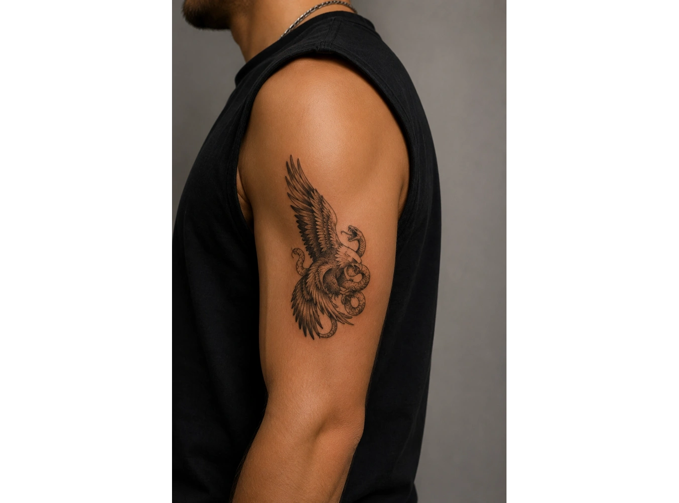 Kartal Ve Yılan Geçici Dövme Tattoo