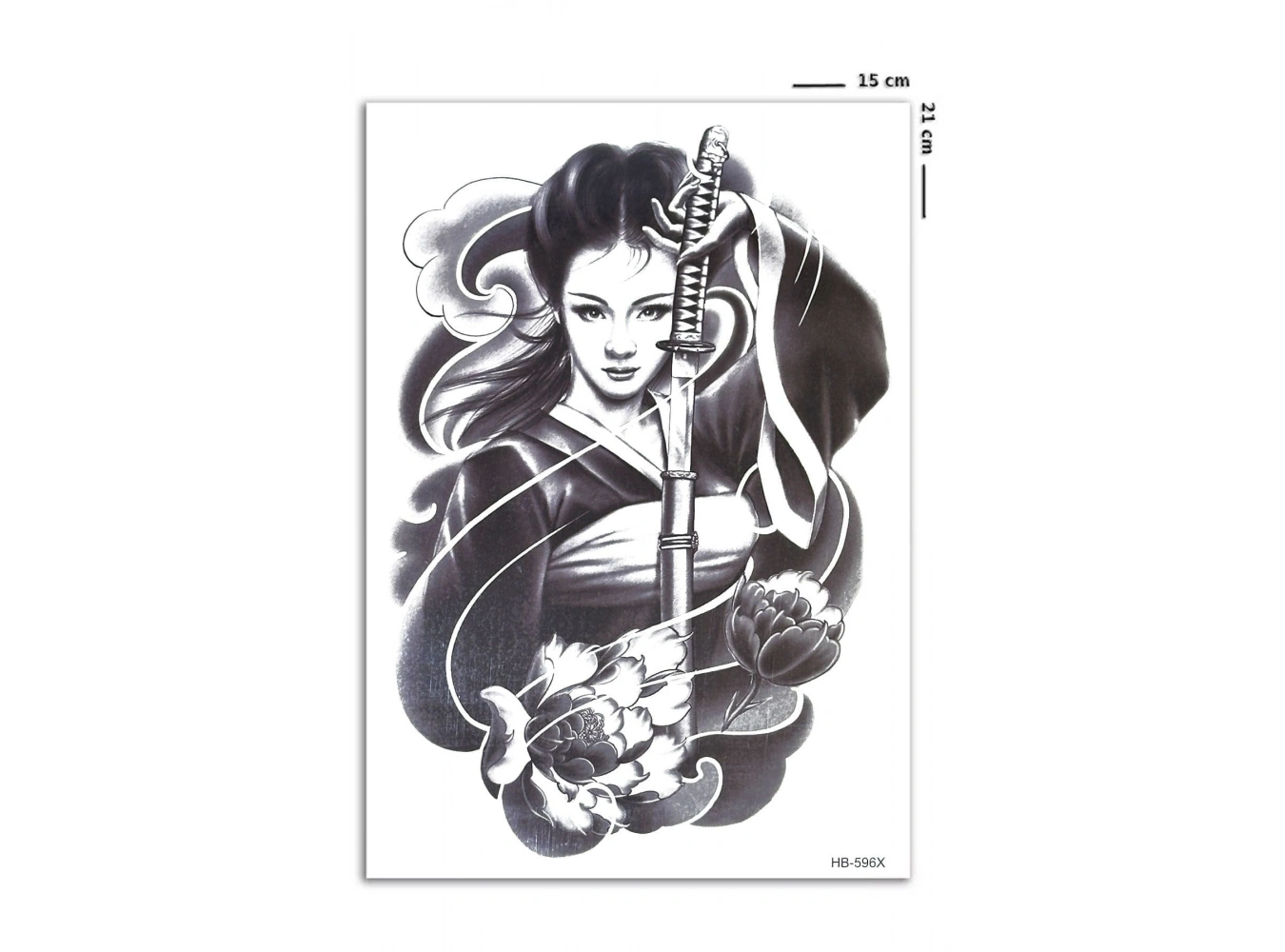 Katana Kızı Geçici Dövme