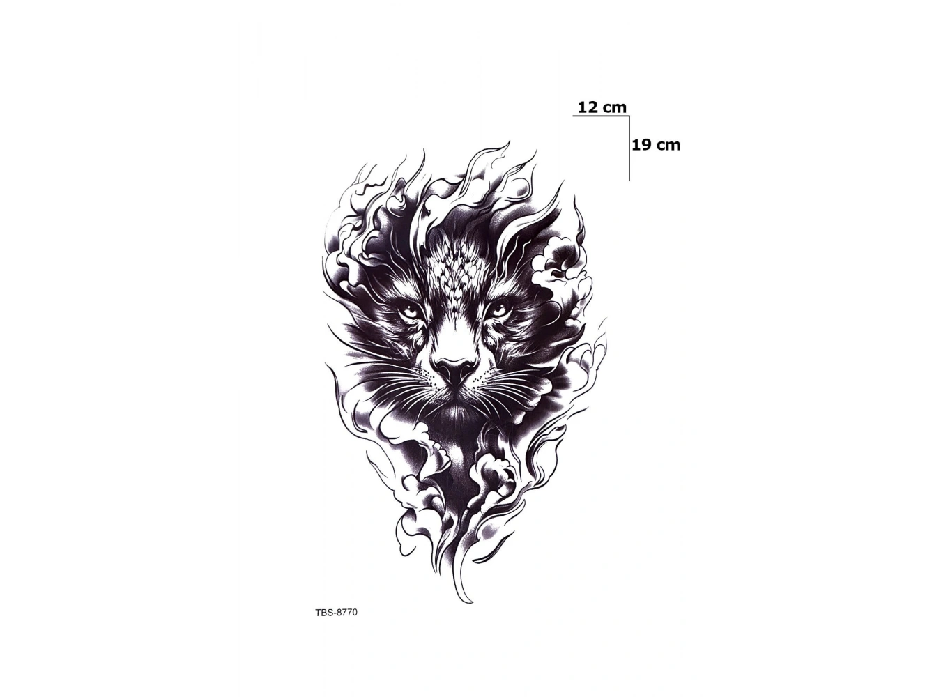 Kedi Geçici Dövme Tattoo