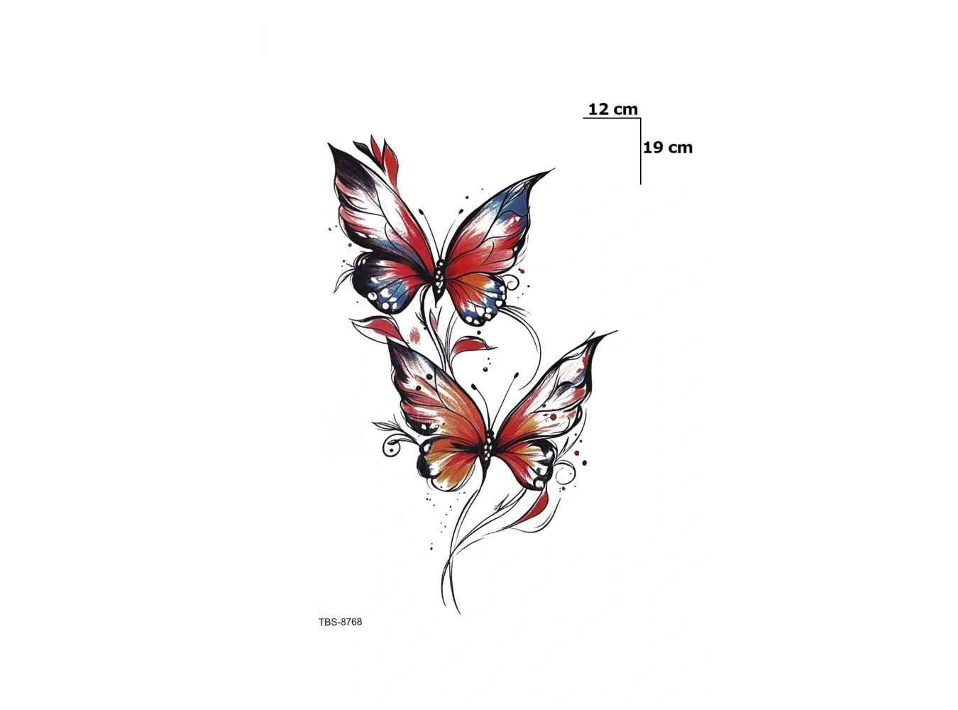 Kelebek Dövme Geçici Tattoo