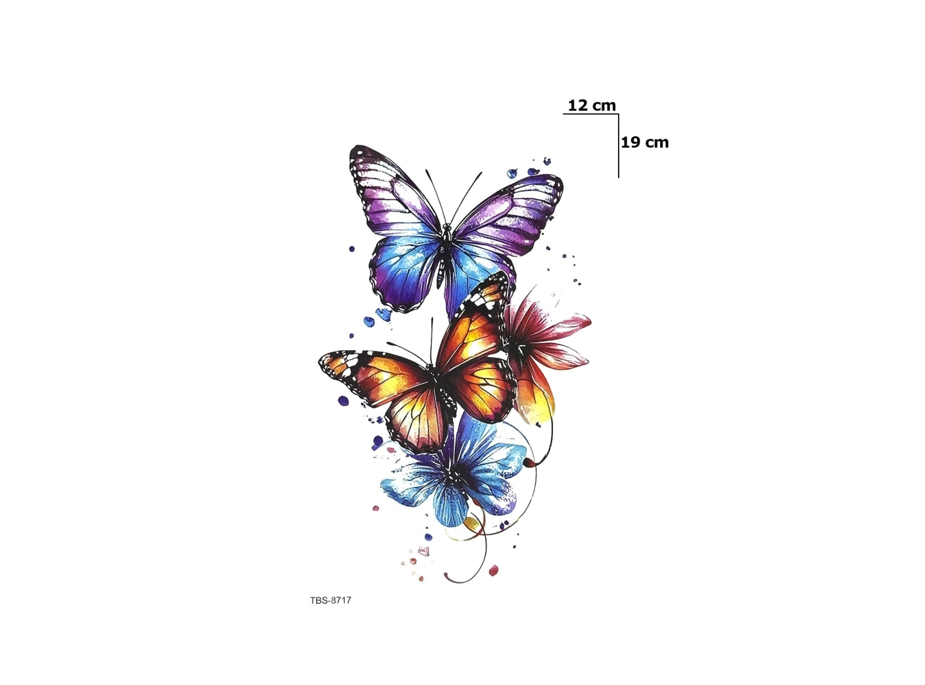 Kelebek Dövme Geçici Tattoo