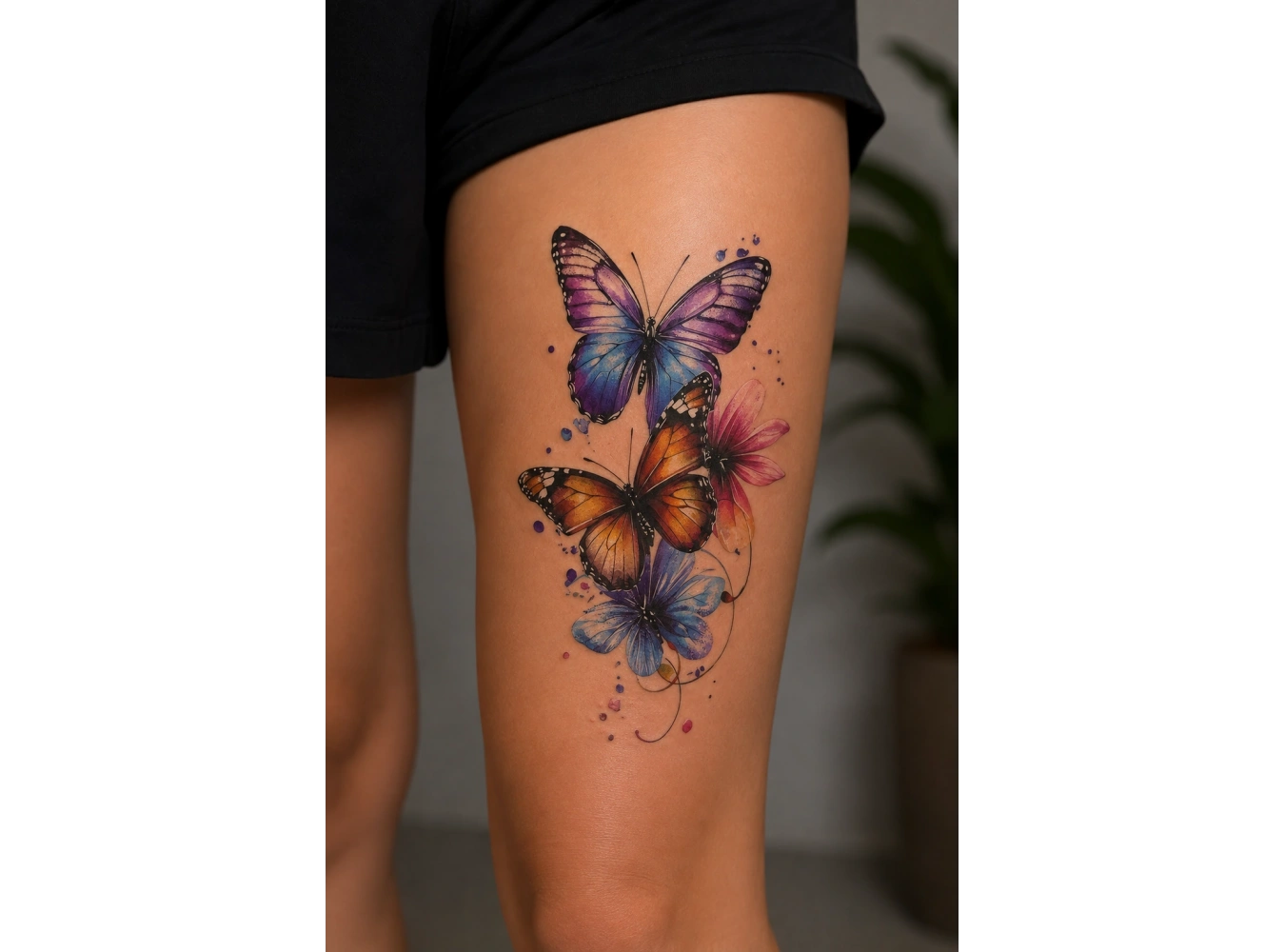 Kelebek Dövme Geçici Tattoo