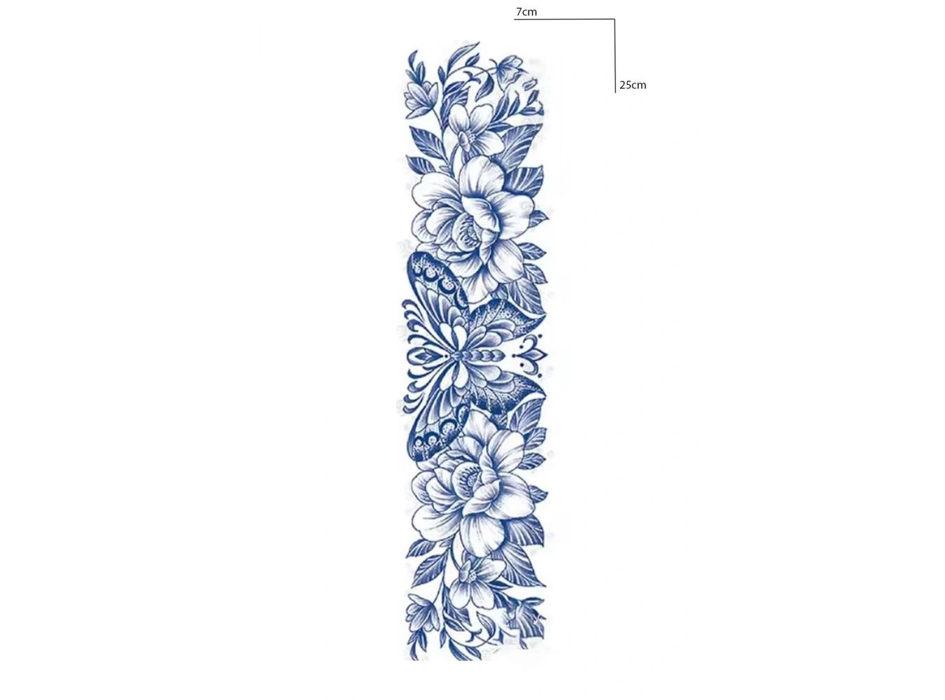 Kelebek Figürlü 12 Saat Sonra Kararan Geçici Dövme Tattoo