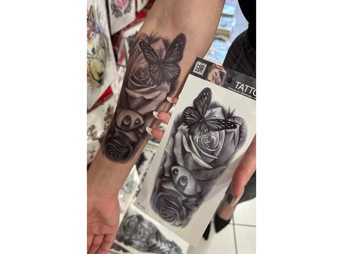 Kelebek Figürlü Geçici Dövme Tattoo