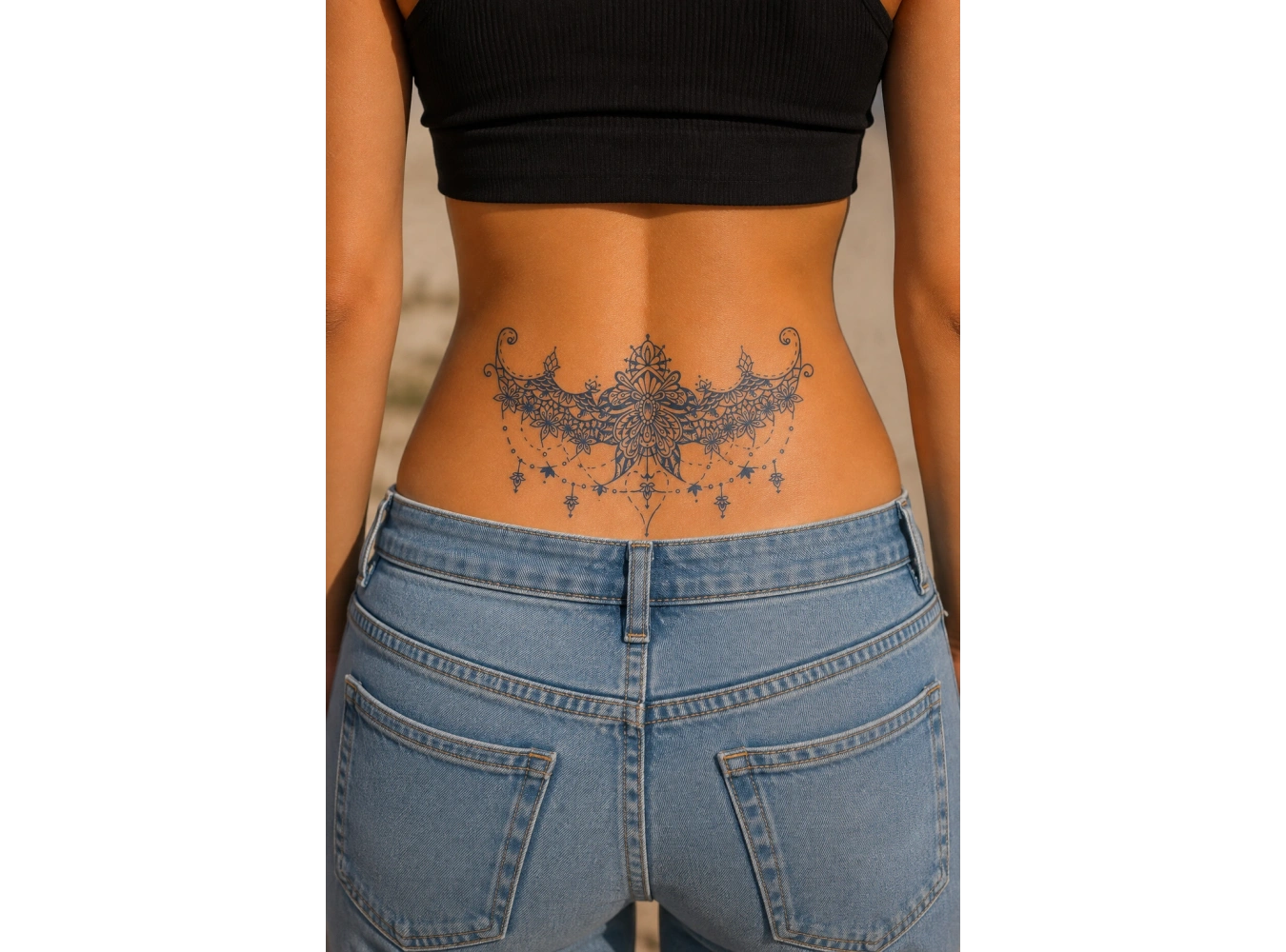 Kelebek Figürlü Sonradan Kararan Yarı Kalıcı Geçici Dövme Tattoo