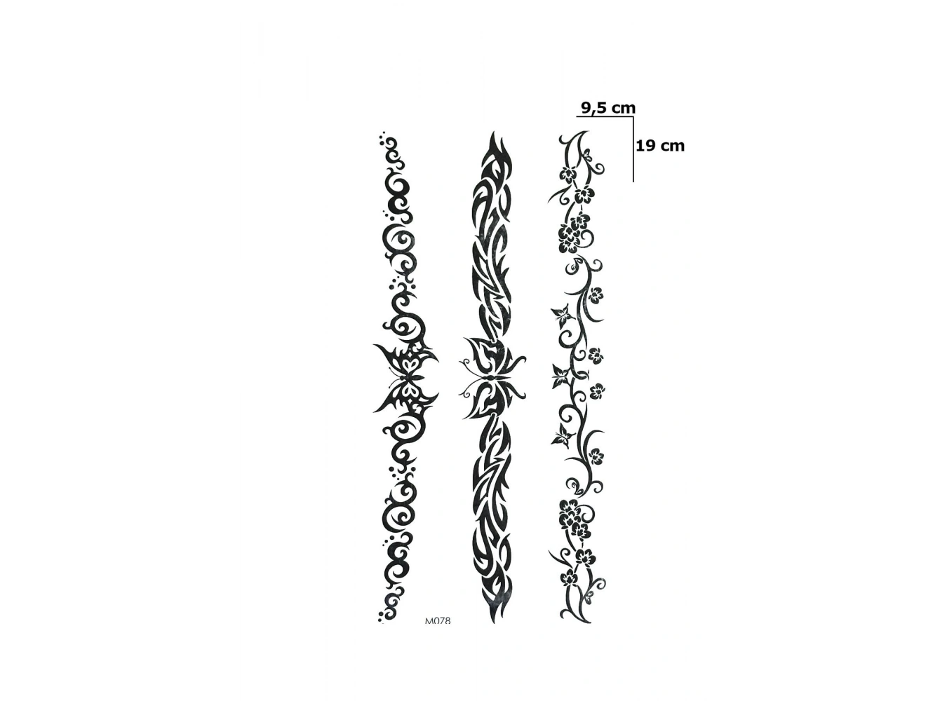 Kelebek Tribal Dövme Geçici Tattoo