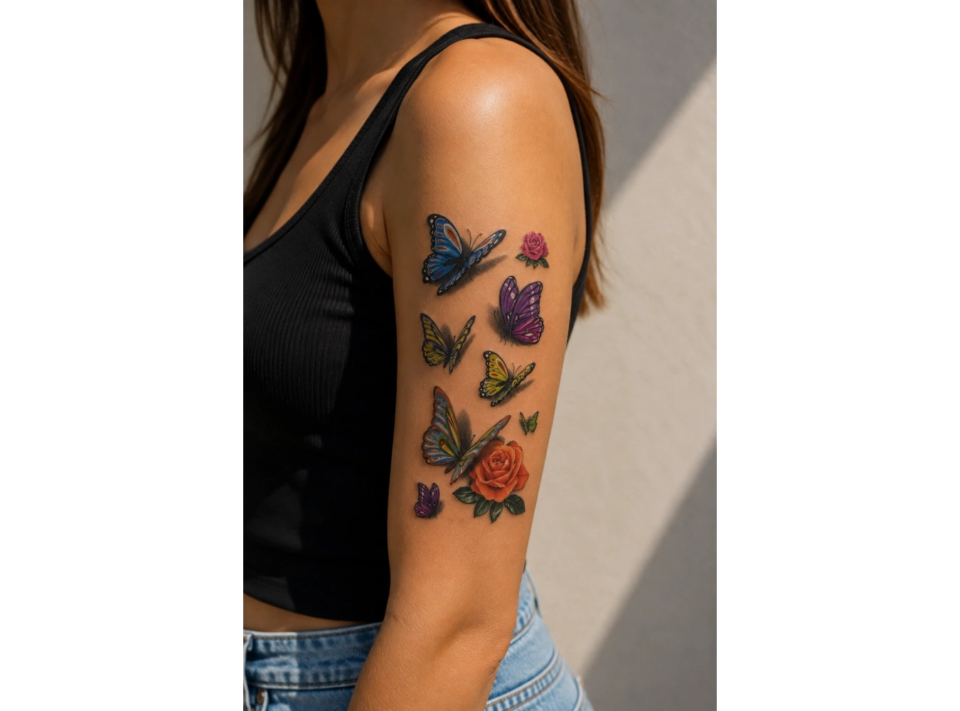 Kelebekler Geçici Dövme Tattoo