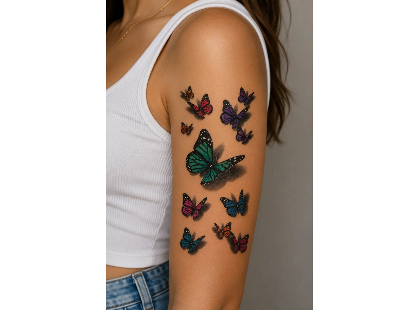 Kelebekler Geçici Dövme Tattoo