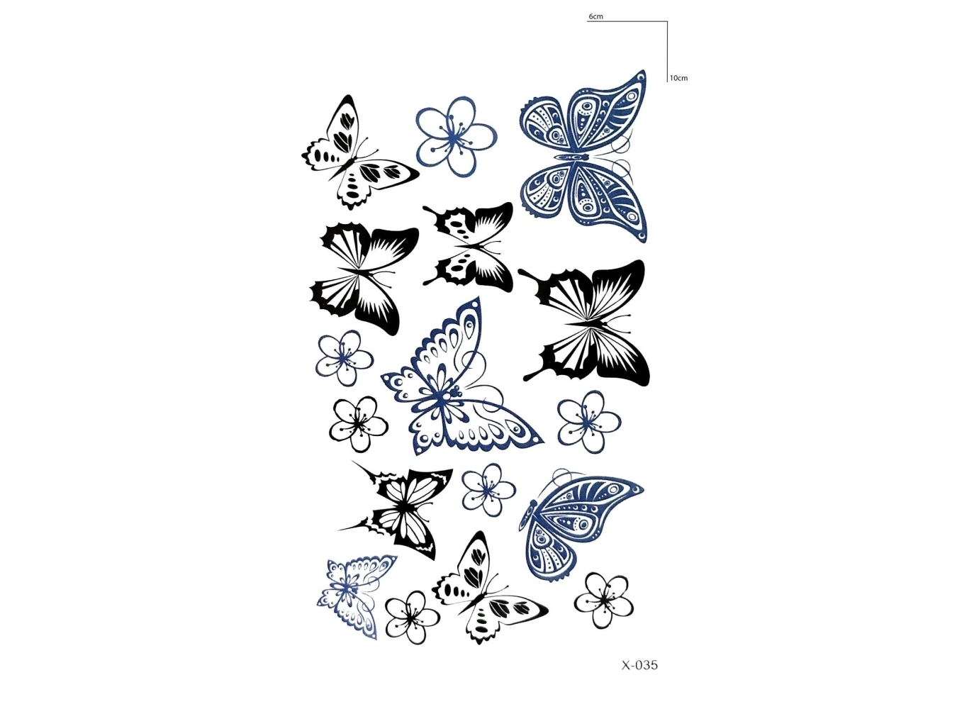 Kelebekler Mini Geçici Dövme Tattoo