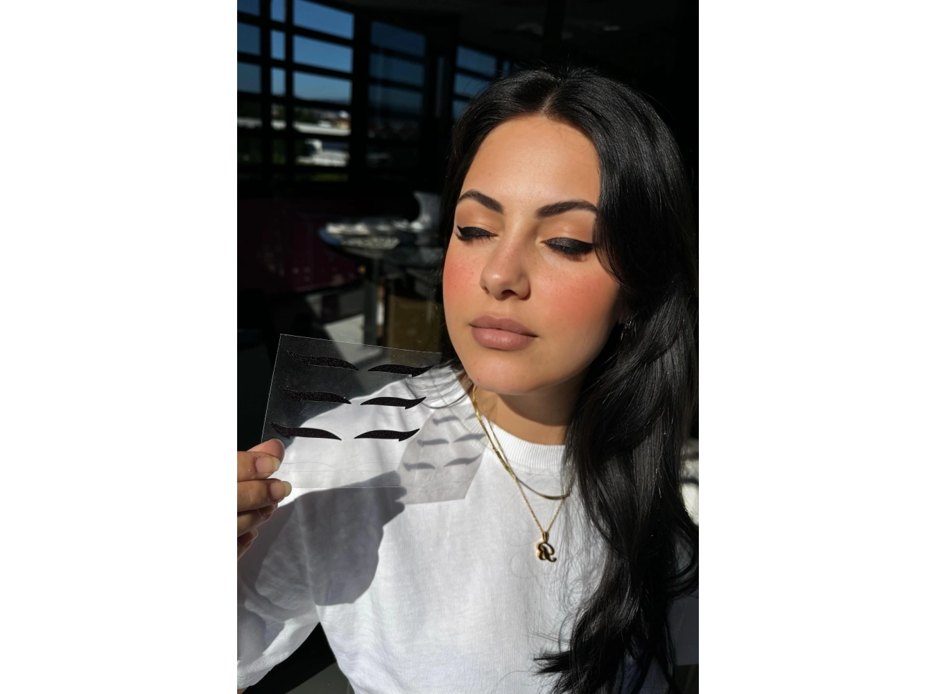 Kendinden Yapışkanlı Sticker Glitter Eyeliner 4 Çift