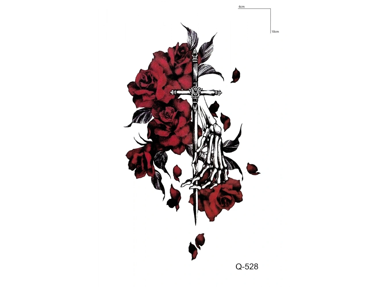 Kılıç Gül Mini Geçici Dövme Tattoo