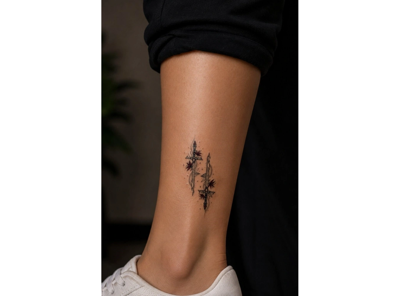 Kılıç Mini Dövme Geçici Tattoo