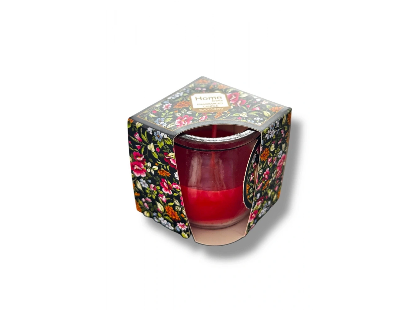 Kırmızı Renk Bardakta Kokulu Dekoratif Mum